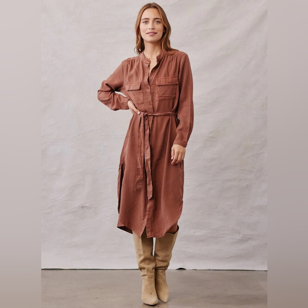Bella Dahl Palmer Long Sleeve Pocket Dress
